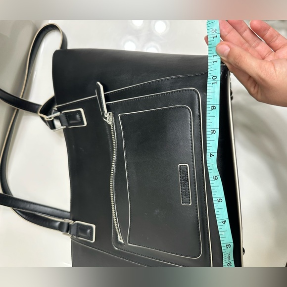 Vera Bradley Black Leather Tote Bag - Picture 11 of 13
